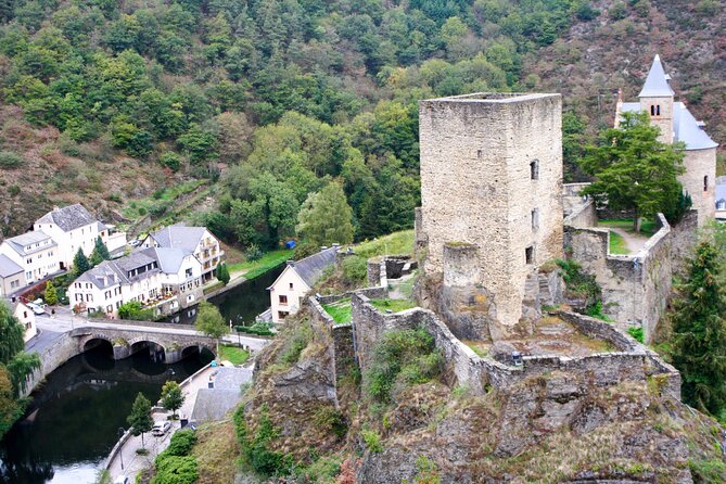 Luxembourg Castles, Forests & Rivers Private Tour (Easy Walks) - Esch-sur-Sûre Castle tower and village: medieval feeling, manageable time