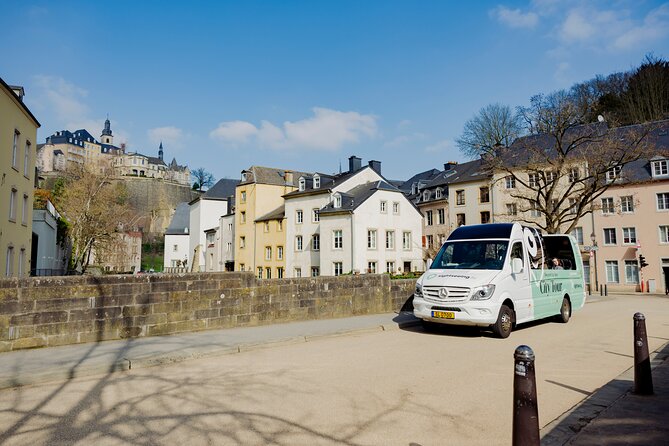 Luxembourg City Bus Tour - Place des Martyrs, the Rose Garden, and the steel-world in Luxembourg